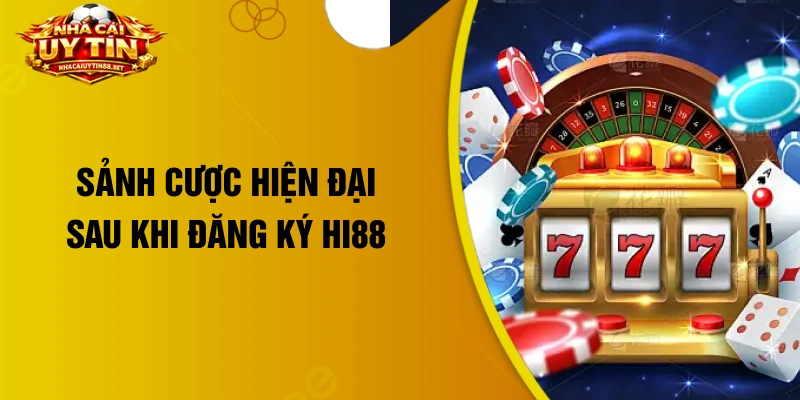 Sảnh cược hiện đại sau khi đăng ký Hi88